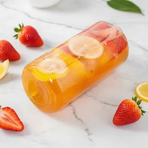 500ml Custom Logo Food Grade Clear Plastic Soda PET Bottle and Cans Disposable for Soft Drink and Beverage With Easy Open Lid