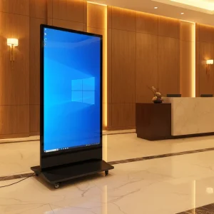 55 110 Inch Indoor Full Touch Video Wall Digital Poster Display for Elevator Advertising and Business Stores with SDK Function