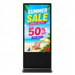 55″ Manufacturer Stock Indoor Advertising Display Screen Android Touchscreen Kiosk Digital Signage and Displays for Advertising