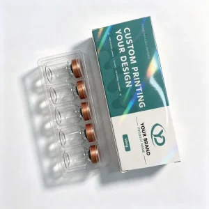 5ml Glass Vials 5 Pack with Plastic Tray and White Card Box