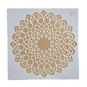 6*6 Inches Laser Cut DIY Rock Drawing Plastic Template Low MOQ Wall Decor Painting Stencils