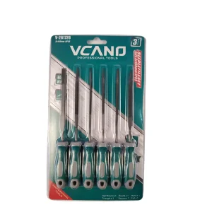 6 Piece DIY Industrial Grade Single-Cut Metal File Set 3*160mm Manual Tool