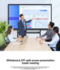 65-Inch 4K LCD Wireless Multi-Device Casting Drawing Annotation Anti-Glare Interactive Auditorium Display