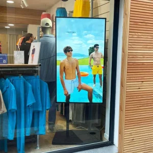 65Inch 3000Nits Double Side High Brightness Digital Signage 55″ Advertising Shop Store Lcd Window Facing Display Screen Monitor