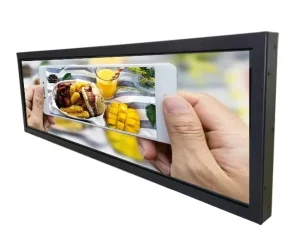 69.3 Inch Stretched Bar LCD Digital Animation Support for Retail Store Advertising 3840×1436 Resolution Android OS