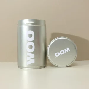 6oz Food Grade Sealed Coffee Packaging Tin Can Canister Cylinder Silver Round Screw Coffee Tin Can Jar