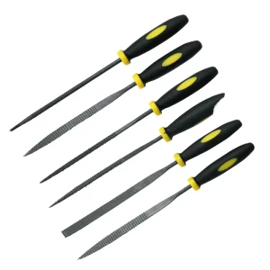 6pcs DIY Steel Needle Files Triangle Shape 3x140mm 4x160mm 5x180mm Hardware Hand Tools Set Kit