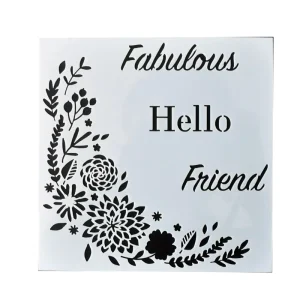 6×6 Inch PET Material Tile Paint Stencils for Laser Cut Painting Walls Fabric Airbrush Furniture Floor