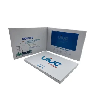 7 Inch A5 Digital Screen Video Card Digital Gift Greeting Paper Card for Marketing Advertising Business