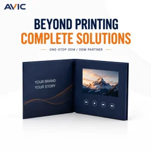 7 Inch IPS Digital Greeting Card Video LCD Screen Video Brochure for Wedding Invitation Thank You Gift