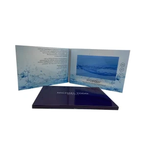 7 Inch White Paper Gift Card for Advertising Promotion Video Brochure Card