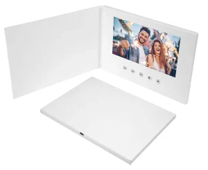 7″ Video Brochure A5 Soft Cover Upload Your Own Video & Images 512mb Memory