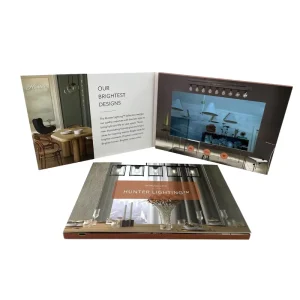 7.0 Inch Business Paper Craft LCD Greeting Cards Electronic Brochure Video Business Card Mailer