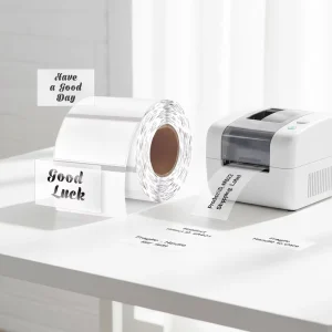 70×50 mm Transparent Self-Adhesive Direct Thermal Barcode Labels, Clear Waterproof Stickers
