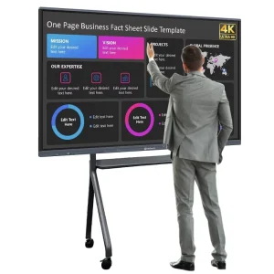 75-Inch 4K HD Interactive Flat Panel Display for Conference and Teaching