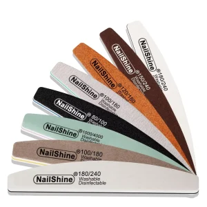 8 Pcs/set Professional Nail Files 80/100/150/180/240/1000 Grit Nail Polish Set Limas Nail File Manicure Tools Kit