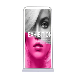 80*180 cm Portable Custom Printed Advertising Iron Door Gate Shape Handle Display Banner Stand