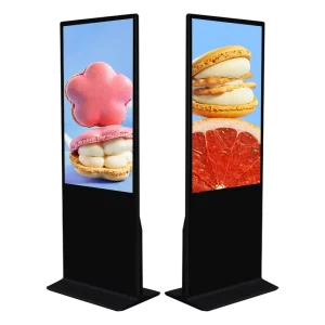 86 Inch Vertical Touchscreen Retail Promotion Display Animation for Elevator Wayfinding Engaging Product Interaction Floor Stand