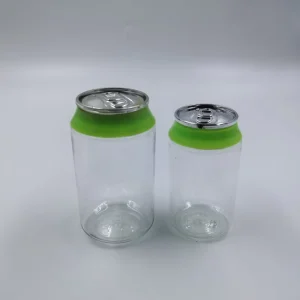 90ml 135ml PET Plastic Jar Can with Aluminium Lid for Coffee and Tea Customizable Logo for Juice Carbonated Drinks