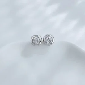 925 Silver Lab Grown Diamond Earrings Stud Round Cut Fashion Earrings Ear Cuff Drop Hoop Dangle Moissanite Magnetic Fashion Hoop