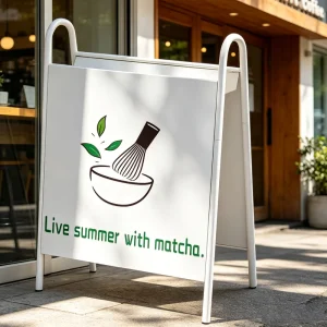 A-Frame Sign Board Outdoor Cafe Shop Restaurant Advertising Front Storefront Sidewalk Sign Durable Weather