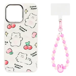 A1 A13 TPU+PC 2 in 1 Big Hole Electroplated Camera+Colorful Painting+Epoxy Phone case with Chain FUNDAS COVER CASE