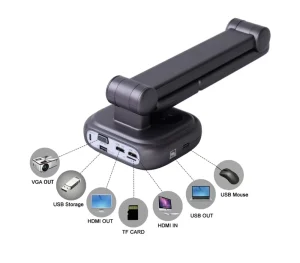 A3 16MP Overhead Visualizer 4K HD Document Camera USB/VGA/ Connection TF Card Support Foldable Portable Visual Presenter