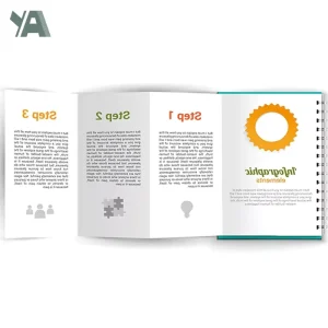 A4 Color Printing Service Folded Leaflets Products Single Instruction Manual Brochure