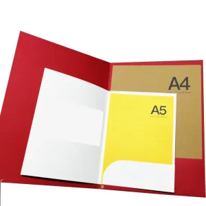 A4 Document Pocket File Folder 300gsm Paper Cardboard File Presentation Folder With Two Pockets