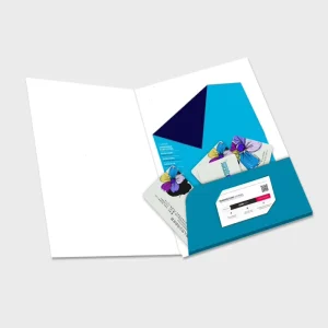 A4-sized Office Folder Business Presentation Paper Folder Customizable With Two Pockets Document Folder