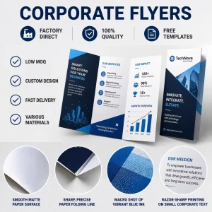 A5 A6 Paper Flyers Digital Printing Brochure Poster