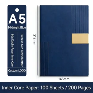 A5 Budget Account Notebook Inner Pocket Design for Personal Daily Expense Record and Statistics