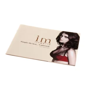 A5 Softcover Booklet Custom Color Gold Foil Brochure Printing