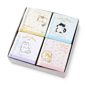 A7 Pocket Size Kawaii Animal Square Notebook with Mini Pen Unlined Pages 100 Sheets 80GSM Children Stationery