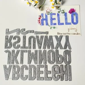AAGU 26PCS Uppcase Letter Alphabet Cutting Dies for Card Making Embossing Stencils DIY Scrapbooking Capital Craft Dies
