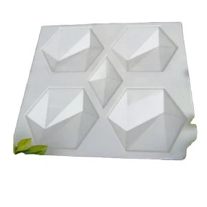 ABS Vacuum Formed Mold Panel For Concrete 3D Building Tile Template With Texture Pattern Customizable Size