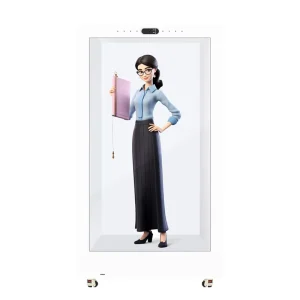 AI Digital Human Touchscreen Interaction 3D Transparent IPS Panel Holographic Pod WiFi Hotspot Voice Communication Capability