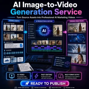 AI Video Marketing Service Viral Hook Vertical Social Media Content Production