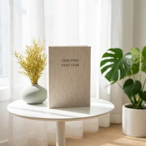 Accessories Customization Fresher Style Glue Binding Fabric Notebook Hardcover A5 Linen Notebook for Business