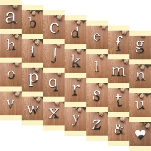 Acrylic Alphanumeric Number Front Letter 3D Wall Sticker Birthday Wedding Party Decoration EVA Gold Wall Poster