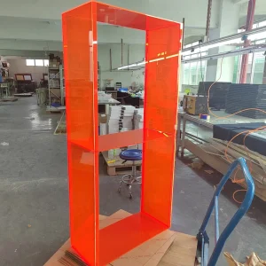 Acrylic Customized Rectangular Modern Floor Standing Display Stand with Removable Design for Advertising in Retail Shops