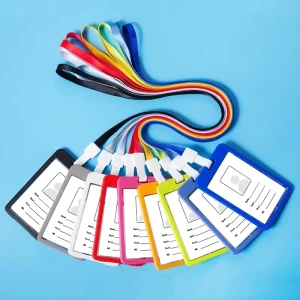 Acrylic Eco-Friendly Modern Card Holder Personalize Logo Plastic ID Card Badge Holder Custom for Welcome Gifts
