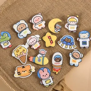 Acrylic Pin Custom Animal Transparent Plastic Badge