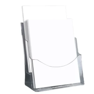 Acrylic Sign Holder Display Stand A4 A5 Table Top Pre-Assembled for Brochure Magazines Holder