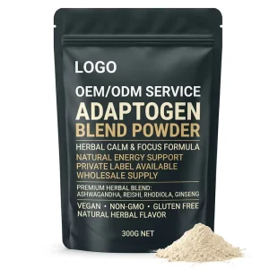 Adaptogen Blend Powder Antioxidant Organic Calm Focus Energy Support Immune Support Natural Herbal Supplement