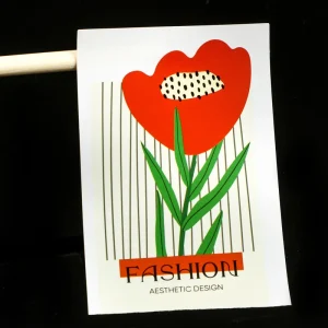 Adhesive Paper Labels with Artistic Printed Stickers for Product Packaging and Display