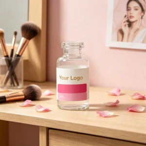 Adhesive Vinyl Cosmetic Bottle Waterproof Logo Design Packaging Sticker Custom Printing