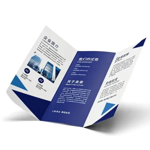 Advertising Flyers Custom Corporate Brochures Tri-Fold Leaflets A4 UV Printing Kraft Coated Paper Manuals Poster Design