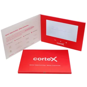 Advertising Promotion Videobook Customized Printing 7 Inch ICD Screen Video Brochure