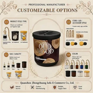 Agilawood Aromatherapy Luxury Long lasting air Creative Diy Custom Ornament Fragrance Car Freshener Aromatherapy